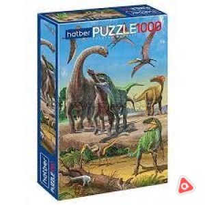 Пазл Hatber Puzzle 1000 элементов "Эра динозавров"18432