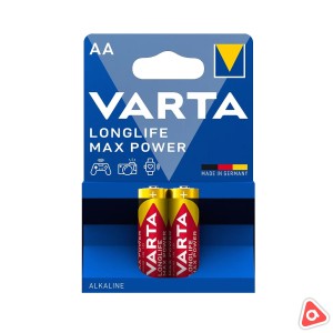 Батарея Varta Longlife Max Power AA пальч. оригинал сине-красная /уп 2 шт /4764