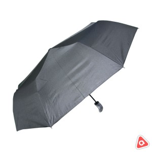 Зонтик для взрослых маленький складной черный в сумочке
