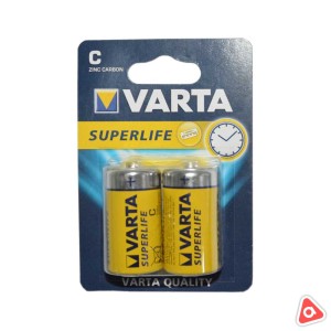 Батарея Varta Superlife C средние желтые /уп 2 шт 2014