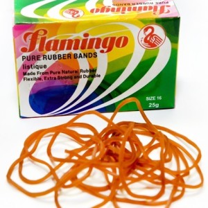 Резинки для денег "Flamingo" 25 гр 16 размер в коробке