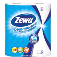 Бумажные полотенца "Zewa" 2-х слойная, белая /уп 4шт /144099
