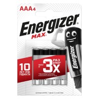 Батарея Energizer Max Plus ААА мизинчиковые щелочные /уп 4 шт