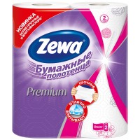 Бумажные полотенца "Zewa Premium" декор 2 слоя /уп 2шт  144122|4121