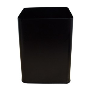 Корзина 18,5 л Durable для мусора металлическая черная квадратная, цельная