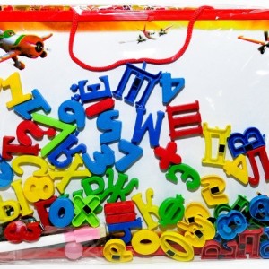 Доска детская маркерная с магнит буквами "Writing Board" / 889