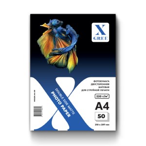 Фотобумага X-Gree А4 220 г/м2 двусторонняя матовая в пачке 50 л