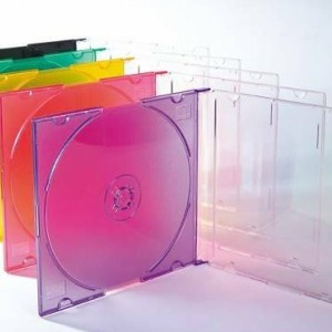 Бокс для дисков пластиковый, цветной /блоке 50 шт