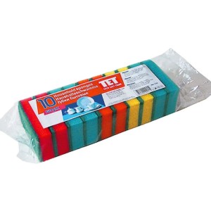 Губки для посуды "ТЕТ" в уп 10 шт / 0527