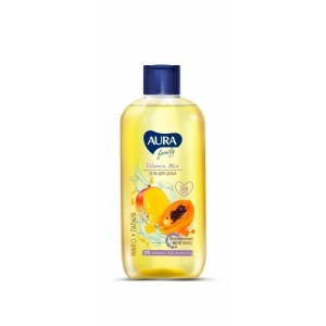 Гель для душа "AURA" Манго и Папая 390 мл
