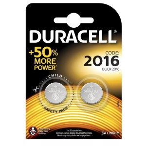 Батарея таблетки DURACELL/ CR 2016 / в уп 2 шт
