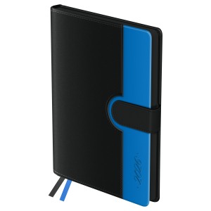 Ежедневник 176 л, датир 2026г А5 BG "Glace.Blue" синий в линию, магнитный клапан /09402