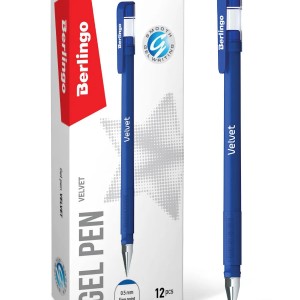 Ручка гелевая "Berlingo" Velvet 0,5 мм синий стержень 50126 /уп 12 шт