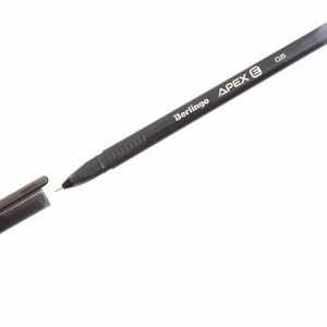 Ручка гелевая Berlingo APEX 0.5 мм со стеркой, черный стержень, тонкая /50211/уп 20 шт