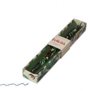 Ручка шариковая BV Felicita автомат Баобаб 0,7 мм, синий корпус, в футляре