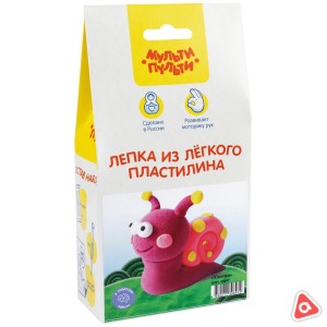 Набор для творчества из лёгкого пластилина "Мульти пульти" Улитка /41897