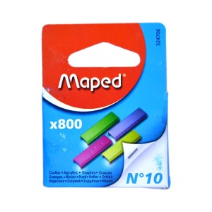 Скобы Maped №10 цветные 800 шт 324706 (Франция)