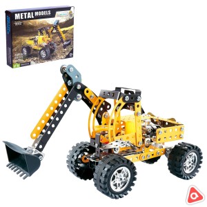 Конструктор металлический строительная техника "Кран" 139 деталей / 02136