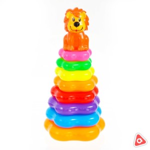 Пирамидка "XIN YING" большая, 13 колец