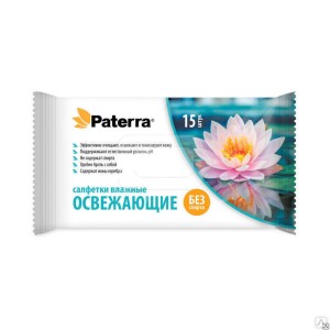 Салфетки влажные Pattera освежающие 15 шт /104-082