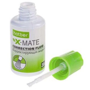 Корректор с кисточкой Hatber "X-Mate" 20 мл /071178