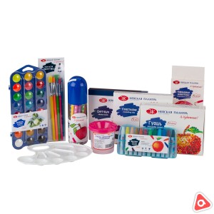 Набор для творчества "Рисуем пальчиками 9 цветов" по 60 мл /1417