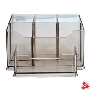 Органайзер без напол. 6 отдела пластиковый, тониров. K-080/ Стамм ОР14