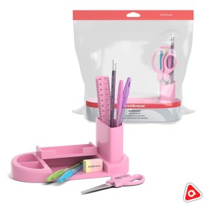 Органайзер 6 предметов ErichKrause "Harmony Pastel" розовый пластик / 55679