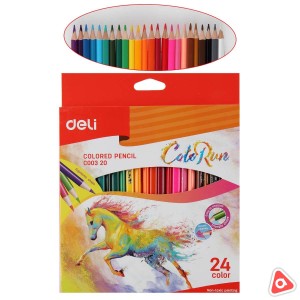 Карандаши 24 цв "DELI Colour Run" /С00320