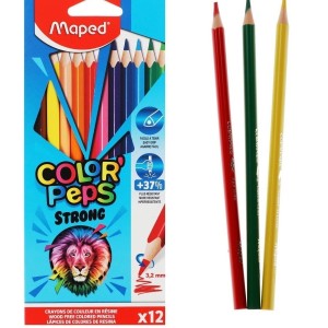 Карандаши 12 цв MAPED Colorpeps "Strong" /уп 12 шт