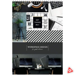 Блокнот на пружине А4 ARTSpace "Офис. Workspace design" 80 л твердая подложка 27703