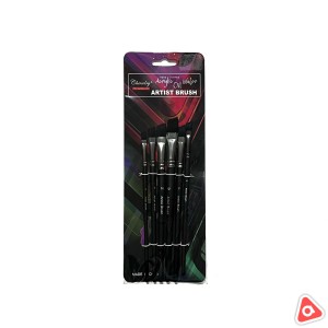 Кисточки в наборе 6 шт Artist Brush косые черный корпус