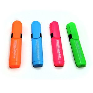 Маркер текстовой Hatber "NEO Highlighter" зеленый, скошенный наконечник /060880