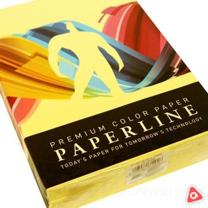 Цветная бумага А3 160гр.Paperline LEMON