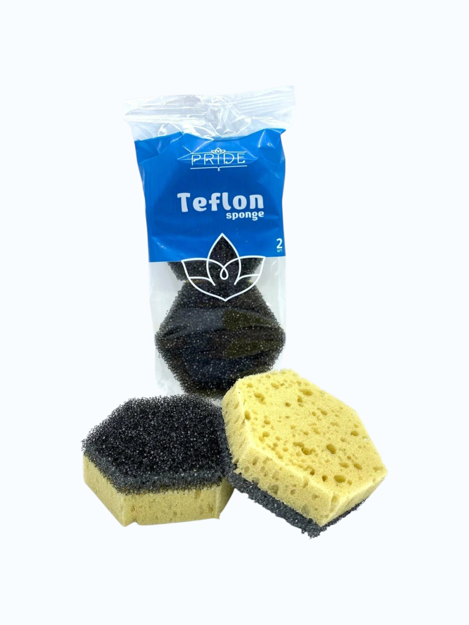 Губки для посуды "Pride" Teflon 2 шт /уп / ГХ047