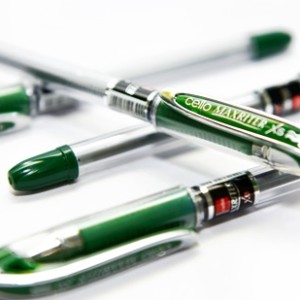 Ручка шариковая CELLO MaxRiter зеленый стерж в упак 10 шт