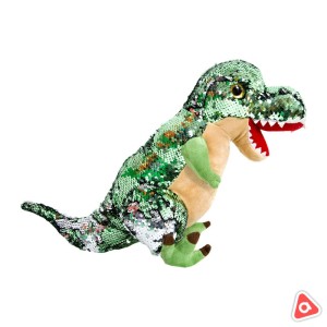 Мягк. игрушка Динозавр с пайетками средний Тиранозавр(хищник)