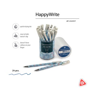 Ручка шариковая BV HappyWrite Капкейк 0.5 мм, синий стержень /уп 24 шт