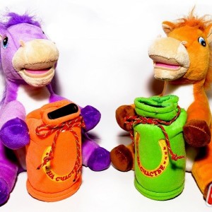 Мягк. игрушка Лошадка с копилкой