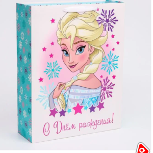 Пакет подарочный 31х40х11см Кошка Marie/Холодное сердце 8782/8812