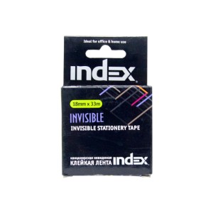 Скотч INDEX INVISIBLE 18мм х 33м матовый