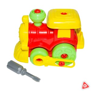 Конструктор-транспорт "Паровозик" (25 элементов) 77134