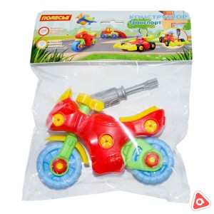 Конструктор-транспорт "Мотоцикл" (25 элементов) 78209