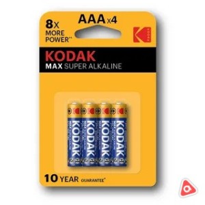 Батарея Kodak max ААА мизинчиковые /уп 4 шт