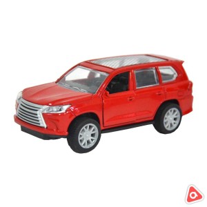 Машина Тесло красная метал звук+свет (двери открыв)