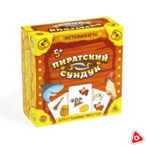 Игра настольная Пиратский сундук. 80 карт +правила игры 5+ /4012433