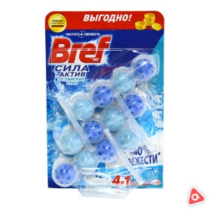 Чистящее средство "Bref" Океан для унитаза 4 в 1 (3х50г)