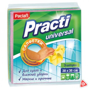 Тряпка для пыли "Paclan universal" 38х38 см /уп 3 шт