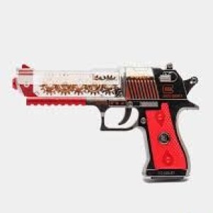 Пистолет музыкальный шестеренка,на батарейках/ 696-57