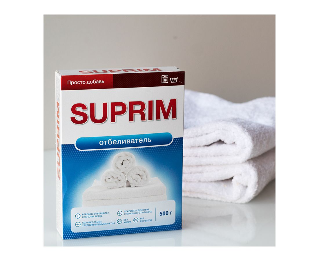 Порошок "SUPRIM" отбеливатель 500 гр/ в блоке 18 шт